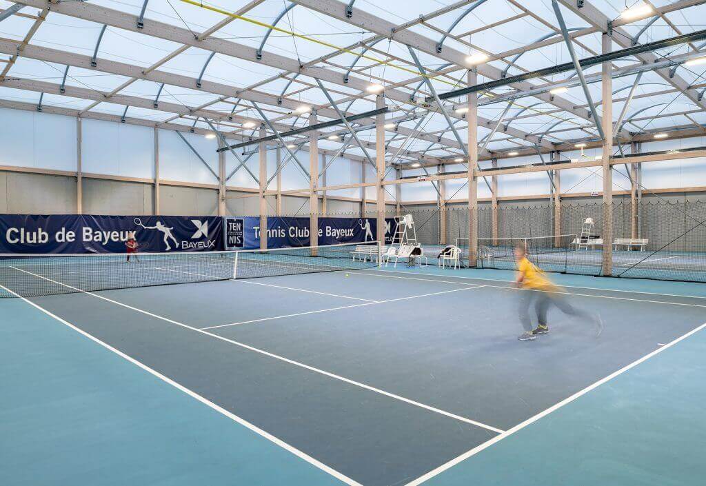 Construction d'une halle de tennis tempérée à Bayeux