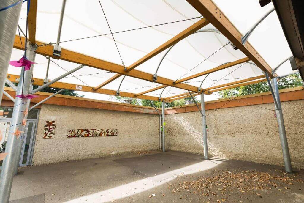 Construction préau scolaire - Ramonville Saint Agne-Place Marnac (31)