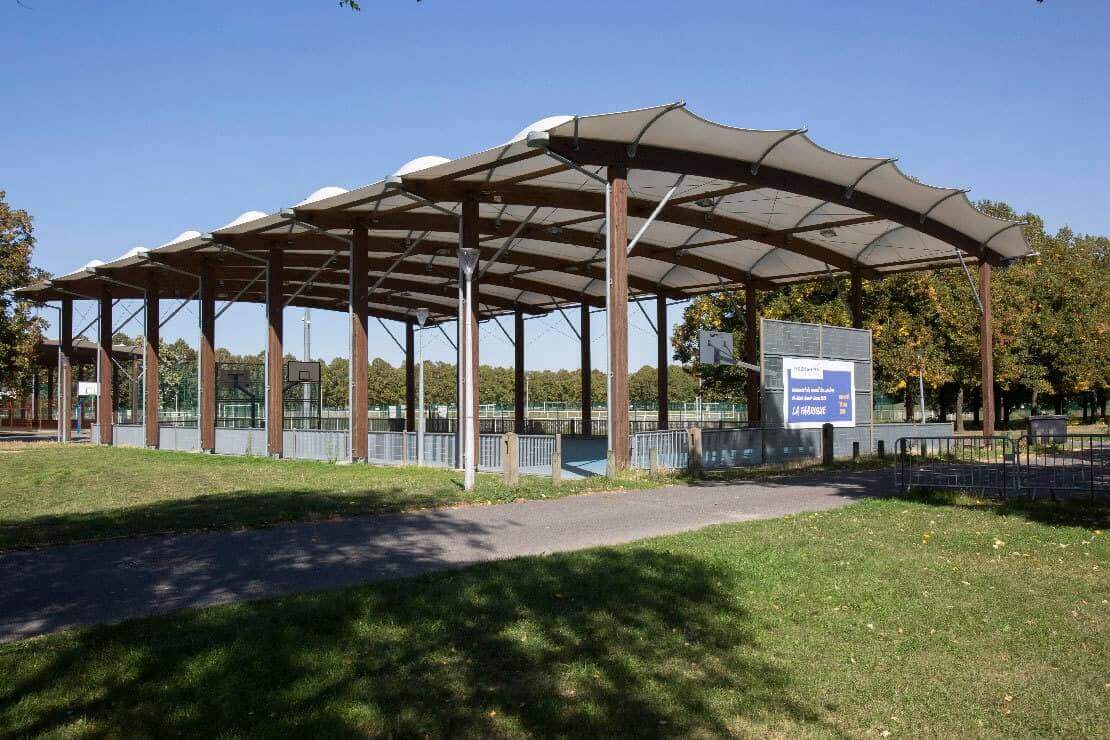 construction de preau sportif – la courneuve (93)