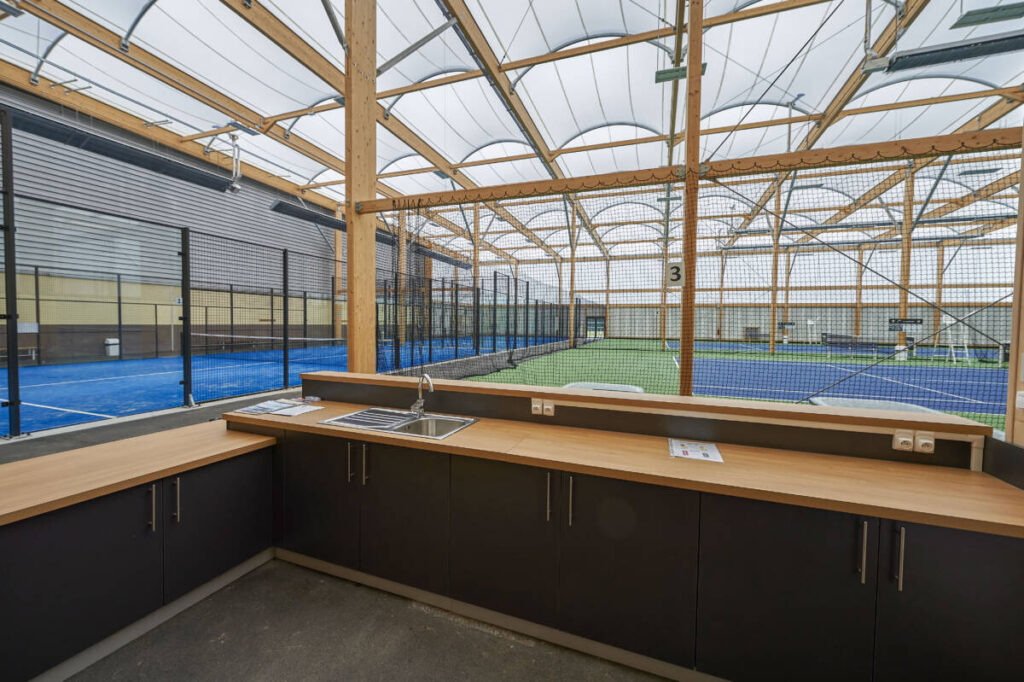 padel and tennis hall in Sin Le Noble, France