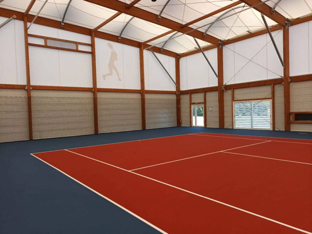Construction of an innovative tennis complex in Entressen with digital reservation and access system Fit Arena by SCM2.