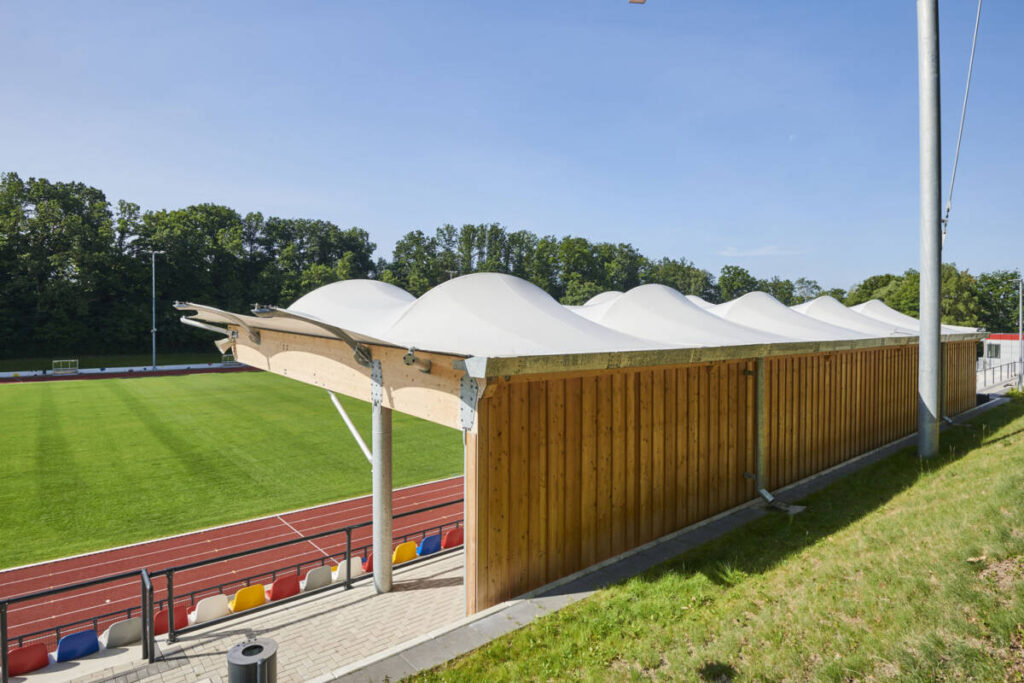 A Modern and Sustainable Grandstand Roof in Menden (Germany)