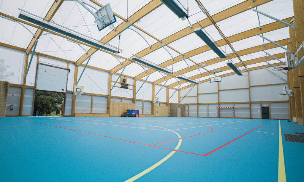 Gymnasium building in Bayon, France