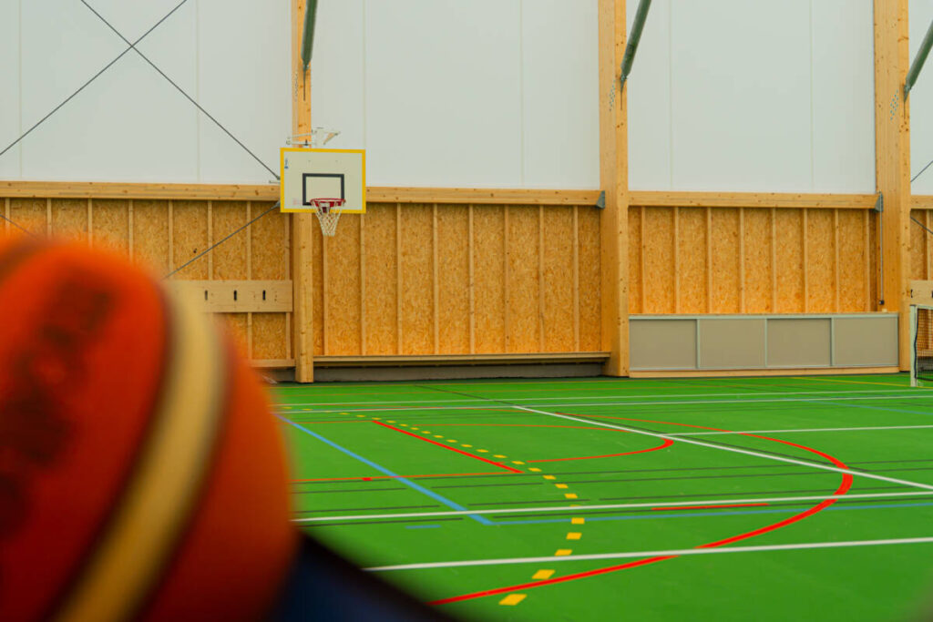 Multi-sport hall built by SMC2 in Les Premiers Sapins, eastern France