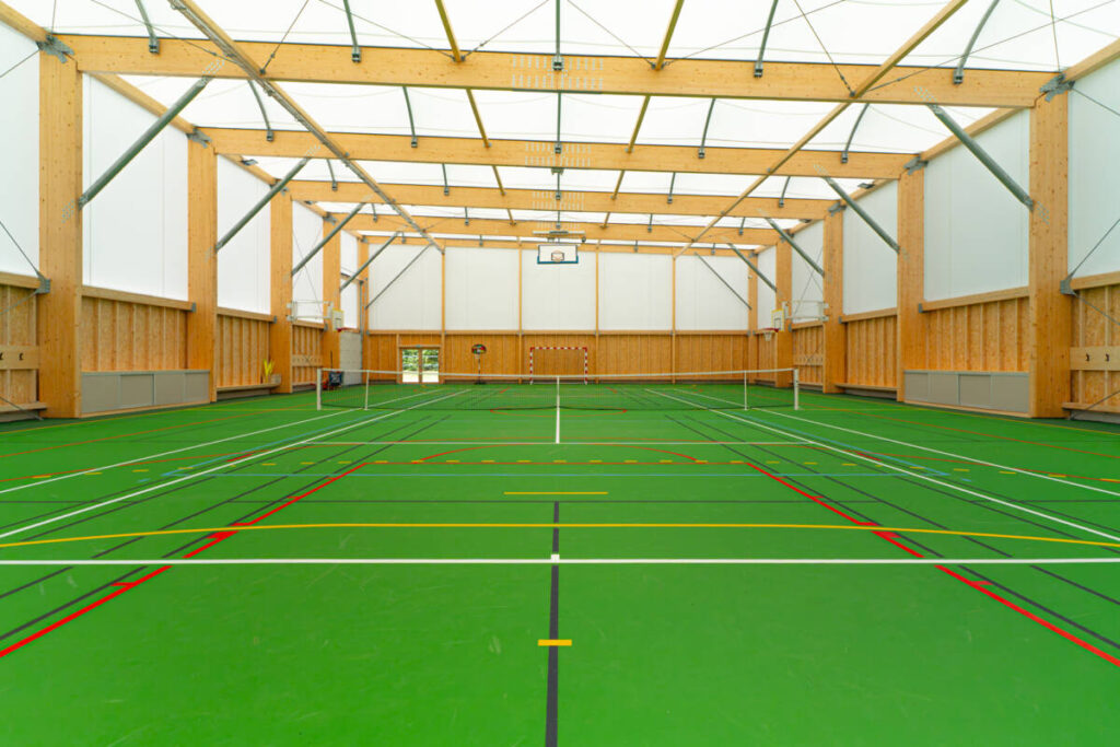 Multi-sport hall built by SMC2 in Les Premiers Sapins, eastern France