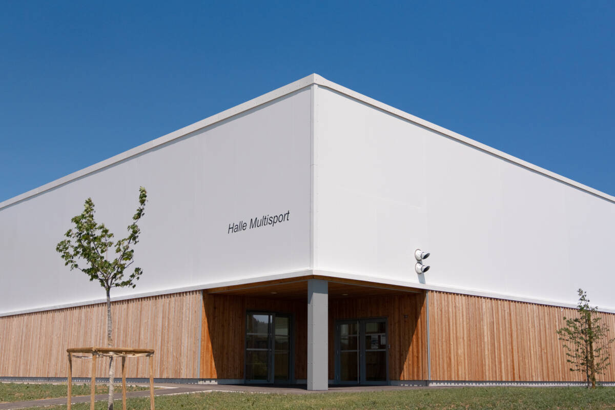 Multi-sport hall built by SMC2 in Les Premiers Sapins, eastern France